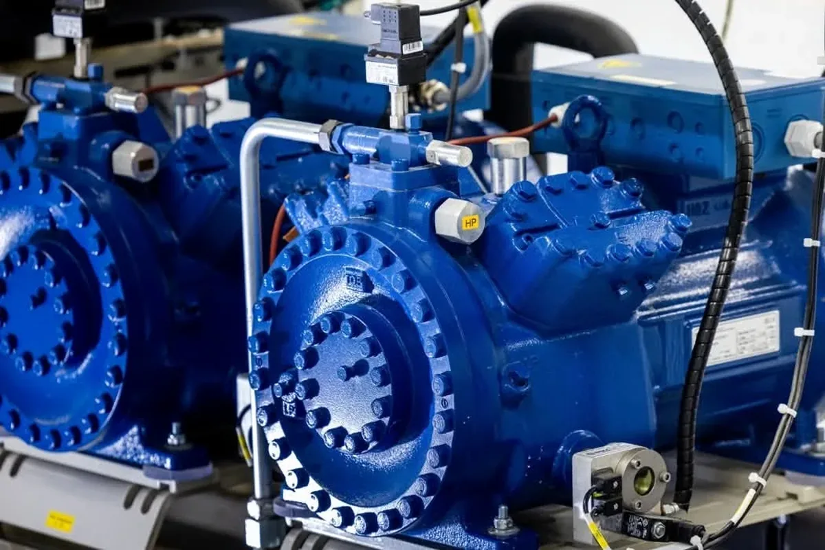 Commercial refrigeration compressor components